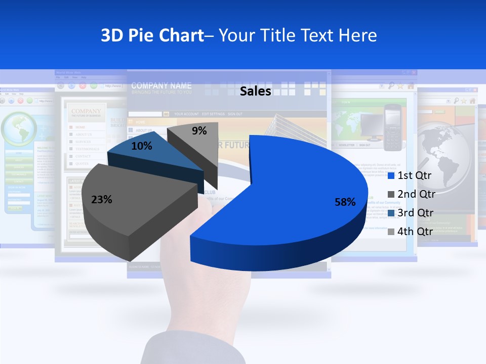White Grandmother Women PowerPoint Template