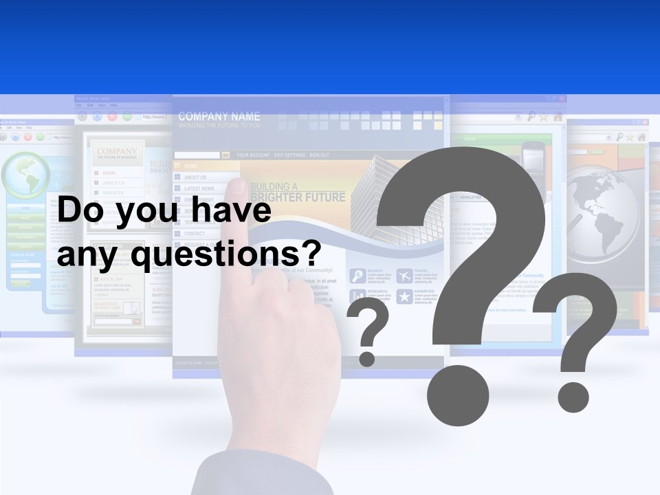 White Grandmother Women PowerPoint Template