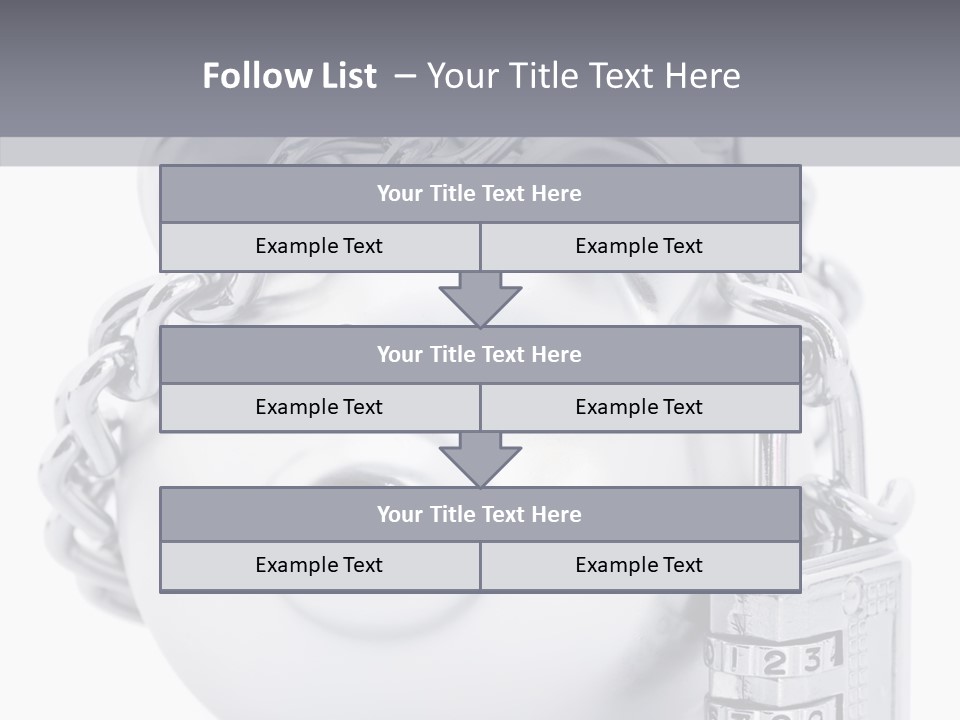 Female Holding Hands Two PowerPoint Template