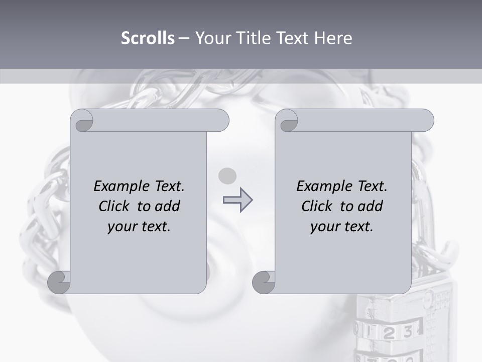 Female Holding Hands Two PowerPoint Template
