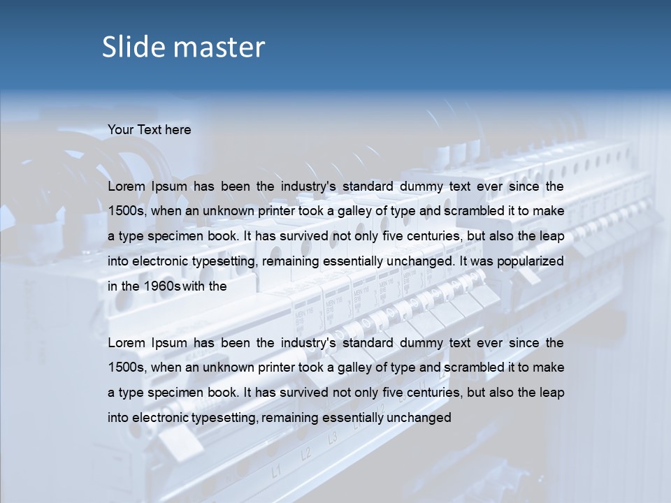 Young Grandmother Close Up PowerPoint Template