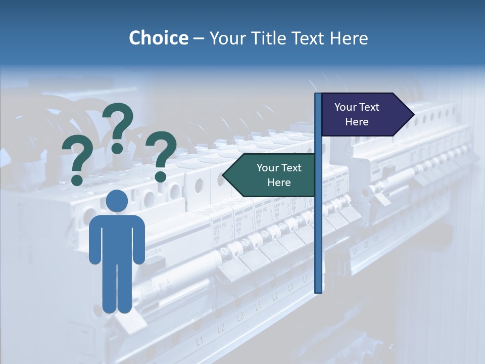 Young Grandmother Close Up PowerPoint Template