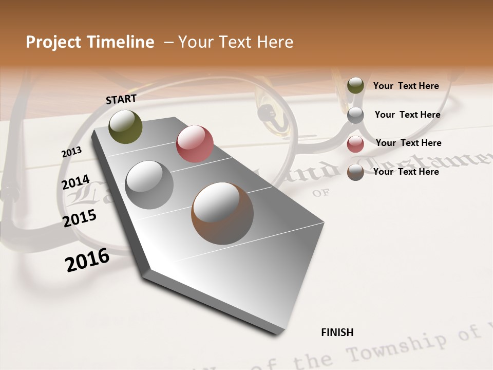 Elderly Hand Human PowerPoint Template