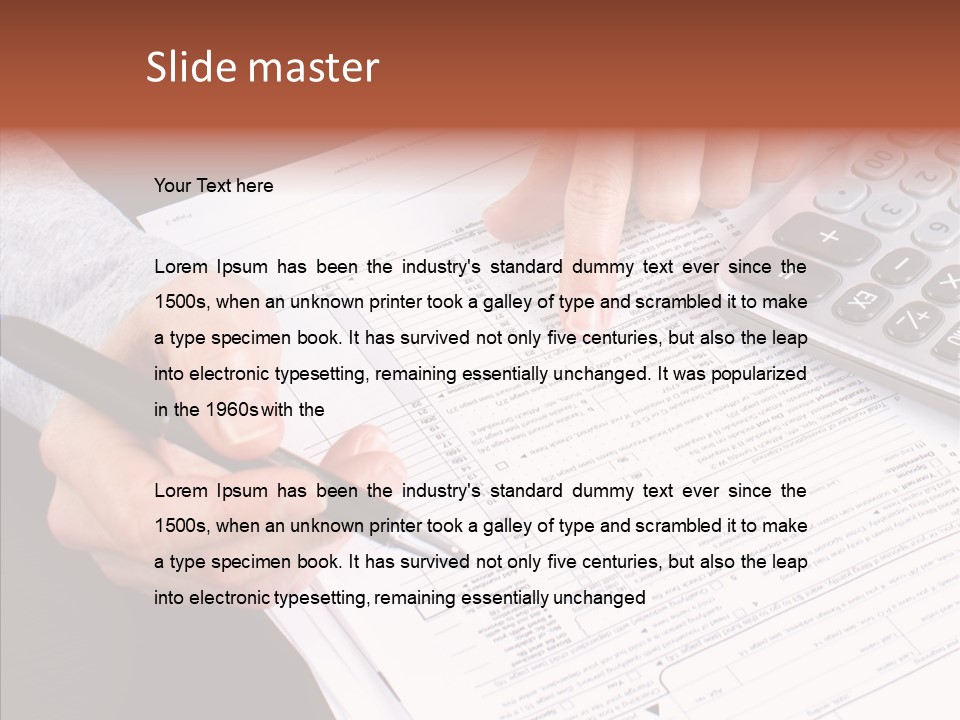 Touching Care Close Up PowerPoint Template