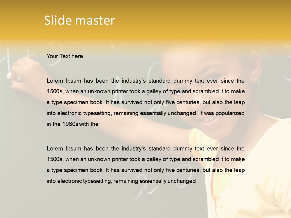 Young Caregiver Close Up PowerPoint Template