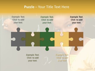 Young Caregiver Close Up PowerPoint Template