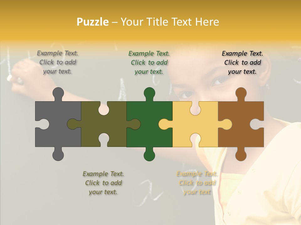 Young Caregiver Close Up PowerPoint Template