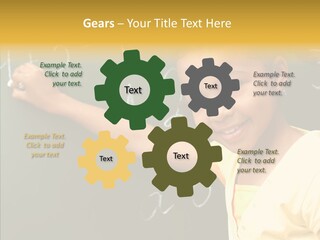 Young Caregiver Close Up PowerPoint Template