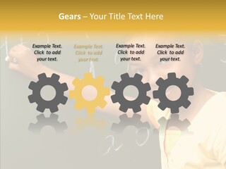 Young Caregiver Close Up PowerPoint Template
