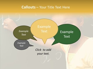 Young Caregiver Close Up PowerPoint Template
