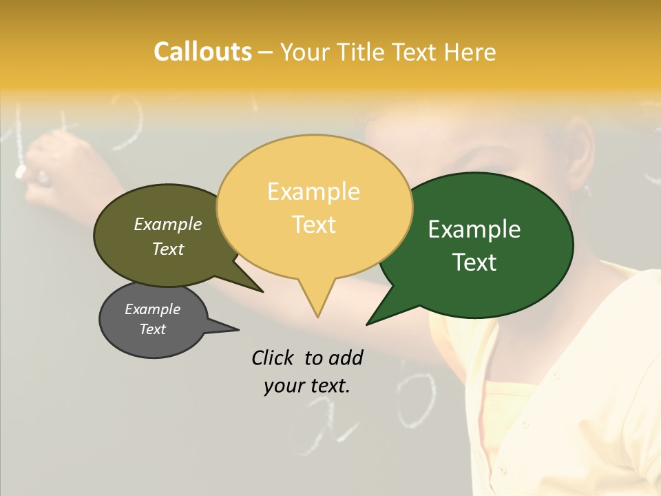 Young Caregiver Close Up PowerPoint Template