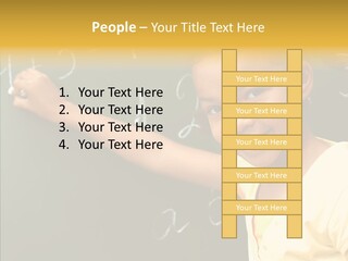 Young Caregiver Close Up PowerPoint Template