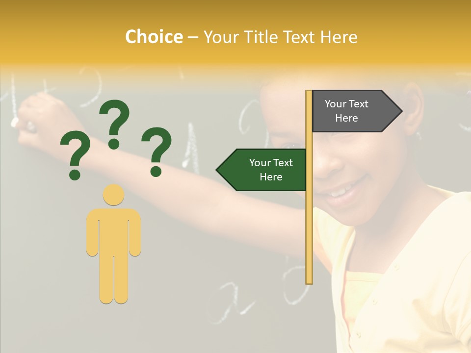 Young Caregiver Close Up PowerPoint Template