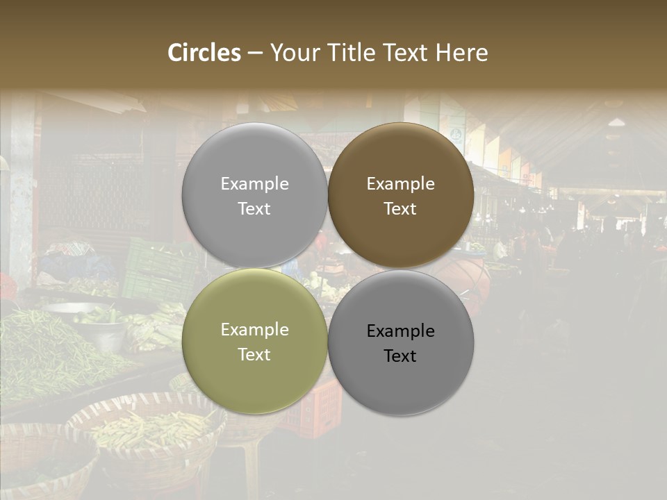 Female Touching White PowerPoint Template