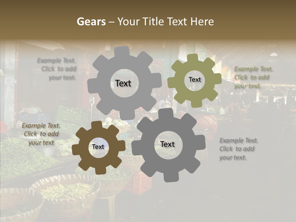 Female Touching White PowerPoint Template