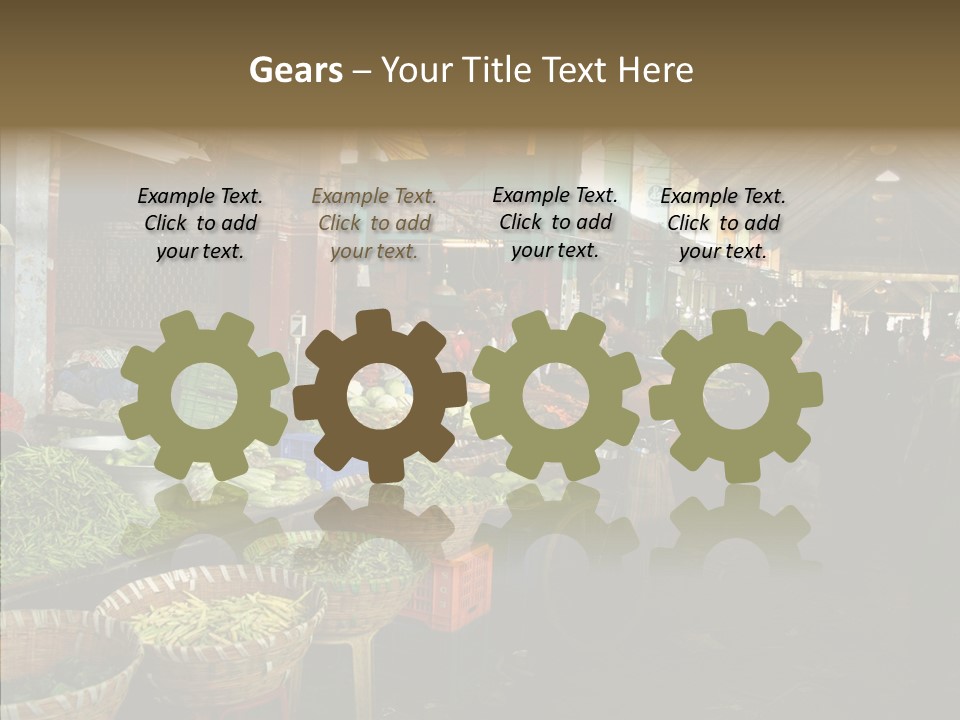 Female Touching White PowerPoint Template