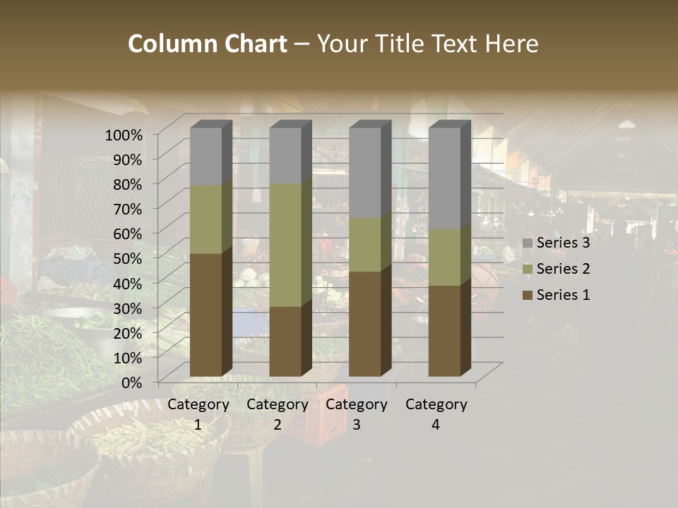 Female Touching White PowerPoint Template
