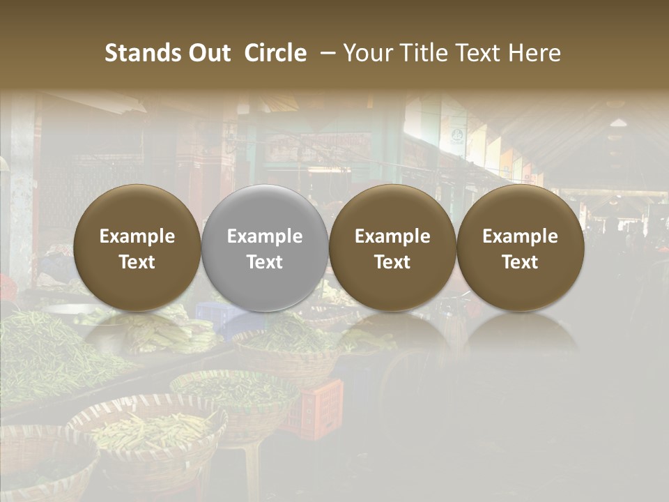 Female Touching White PowerPoint Template