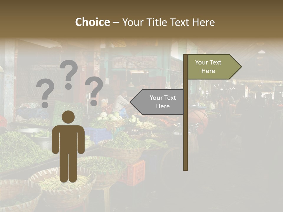 Female Touching White PowerPoint Template