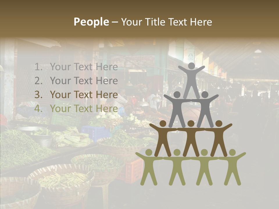 Female Touching White PowerPoint Template