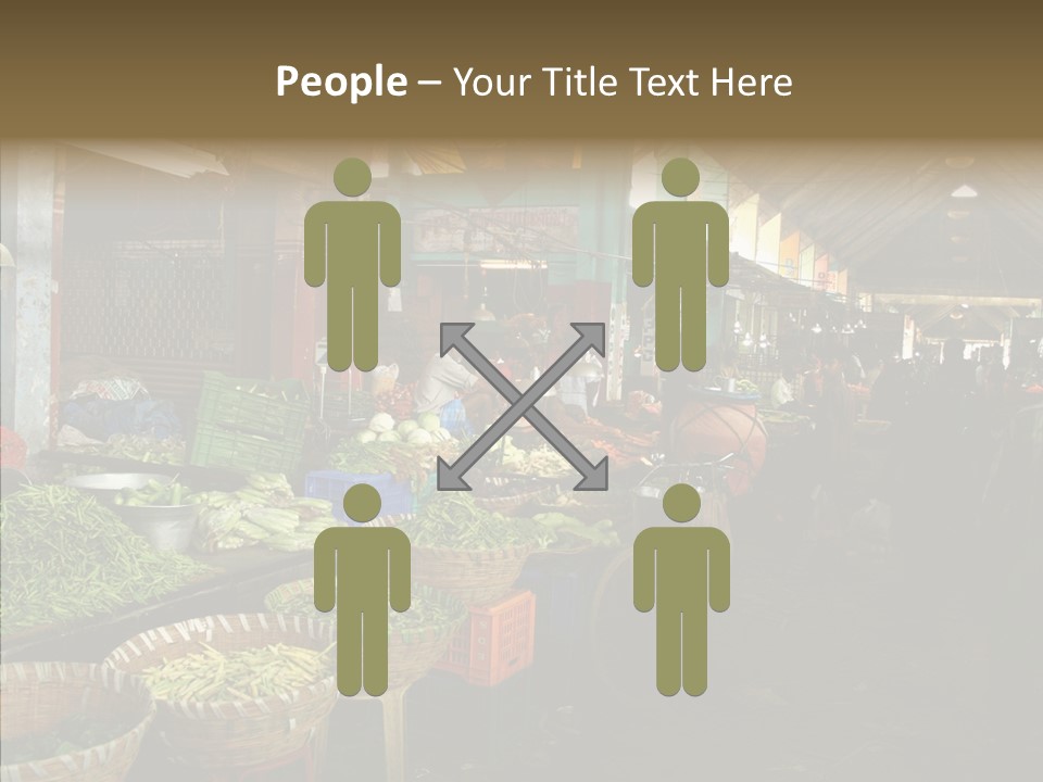 Female Touching White PowerPoint Template