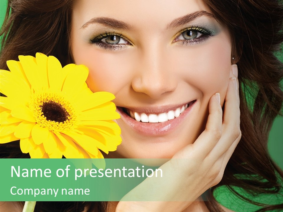 Adult Closeup Sharing PowerPoint Template