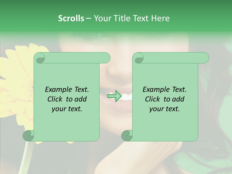 Adult Closeup Sharing PowerPoint Template