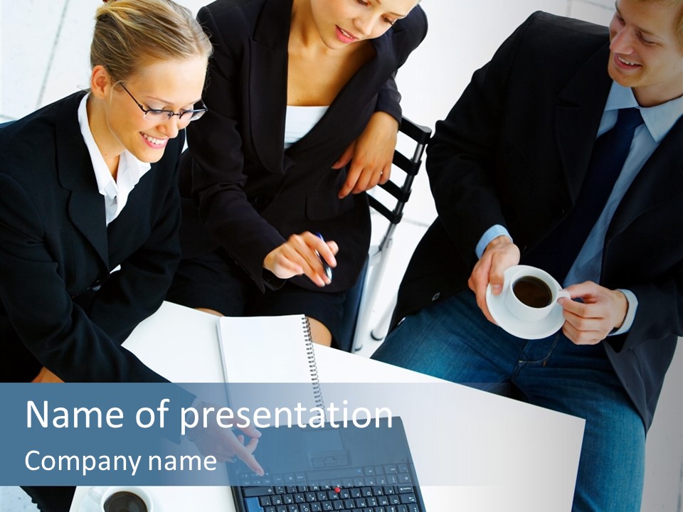 White Closeup Elder PowerPoint Template