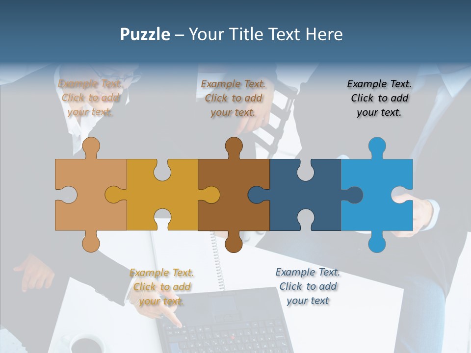 White Closeup Elder PowerPoint Template