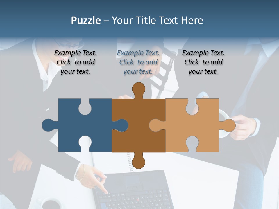 White Closeup Elder PowerPoint Template