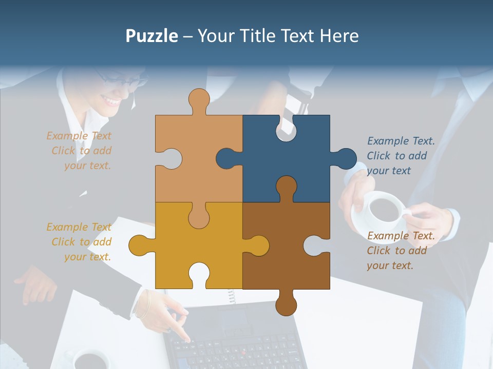 White Closeup Elder PowerPoint Template