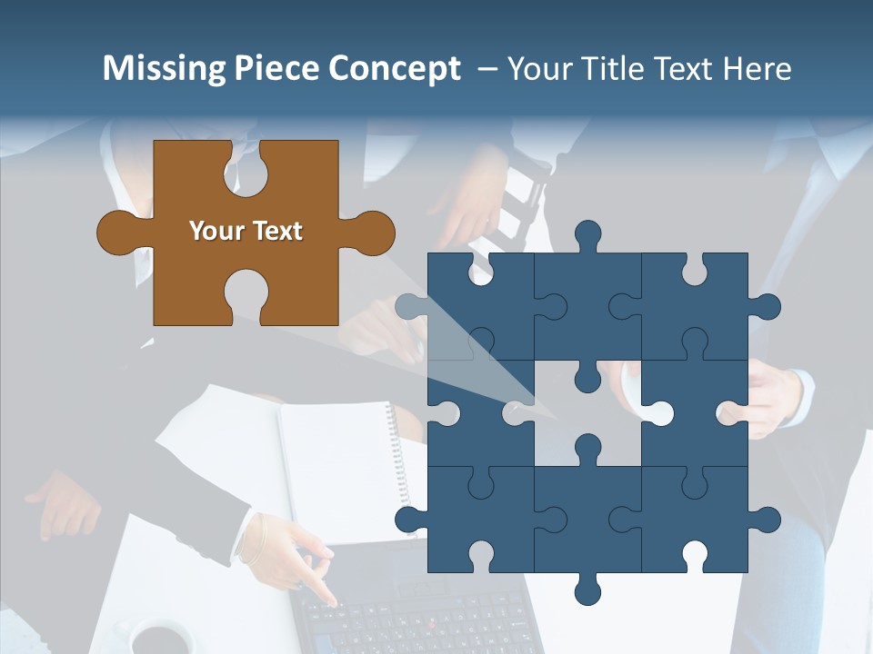 White Closeup Elder PowerPoint Template