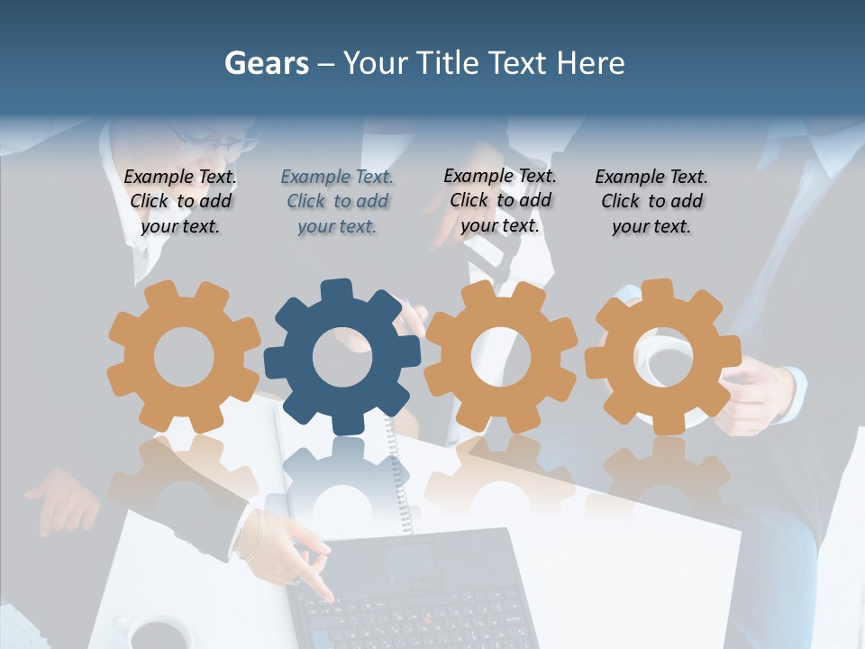 White Closeup Elder PowerPoint Template