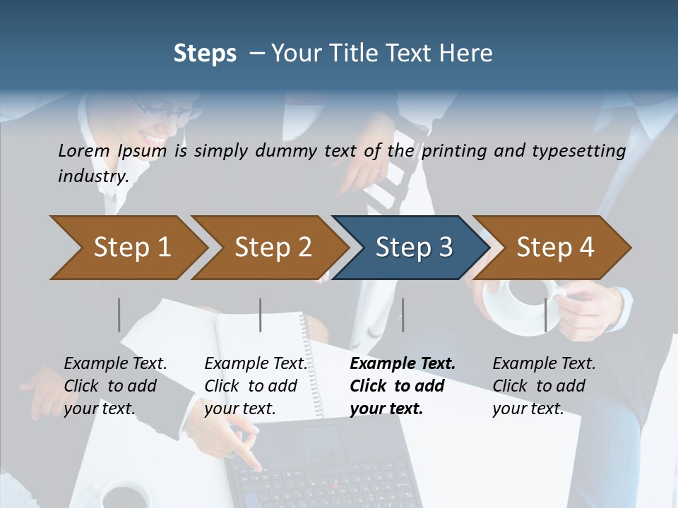 White Closeup Elder PowerPoint Template