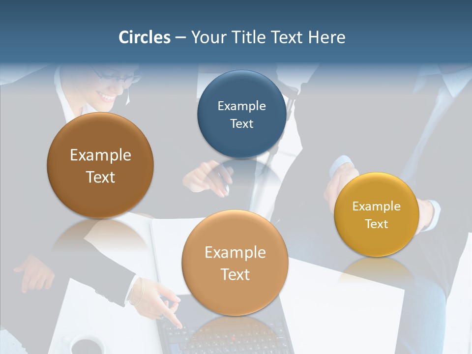 White Closeup Elder PowerPoint Template