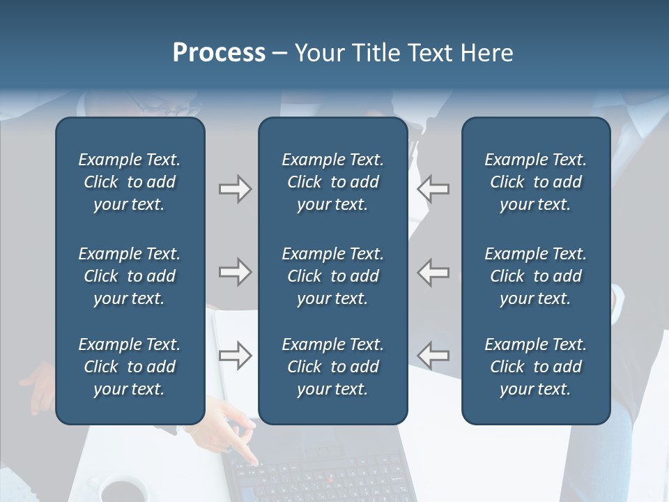 White Closeup Elder PowerPoint Template