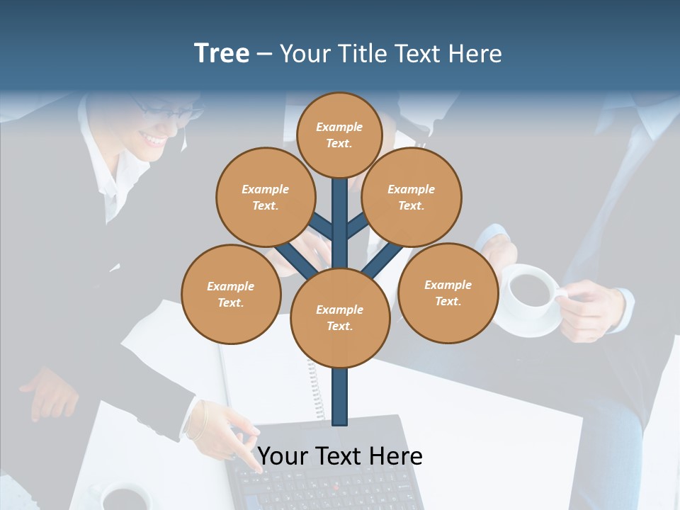 White Closeup Elder PowerPoint Template