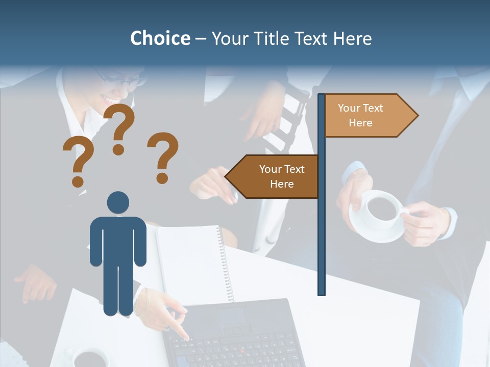 White Closeup Elder PowerPoint Template