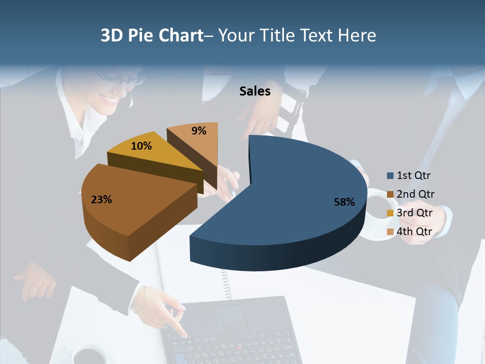 White Closeup Elder PowerPoint Template