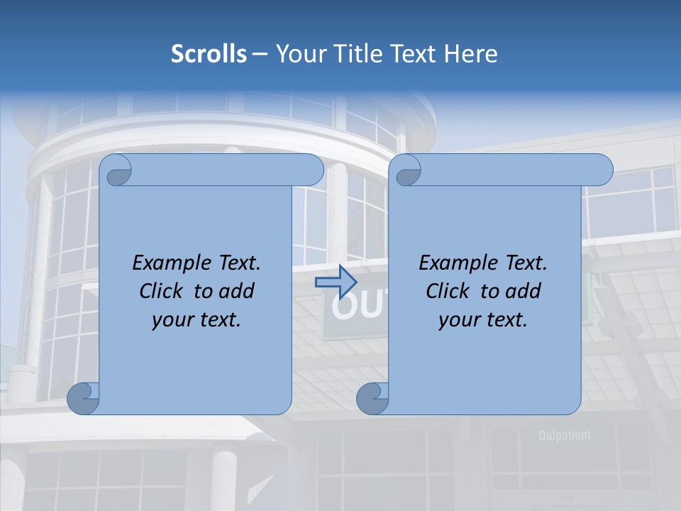 White Background Two Close Up PowerPoint Template