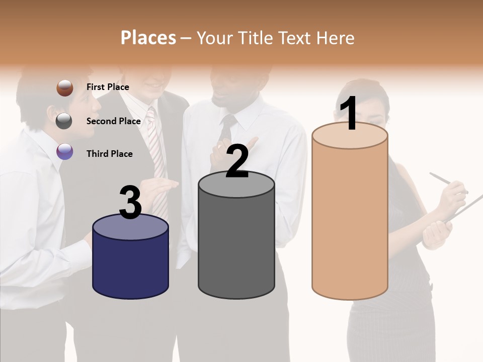 Female White Background PowerPoint Template