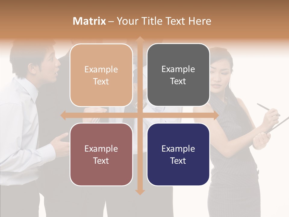 Female White Background PowerPoint Template