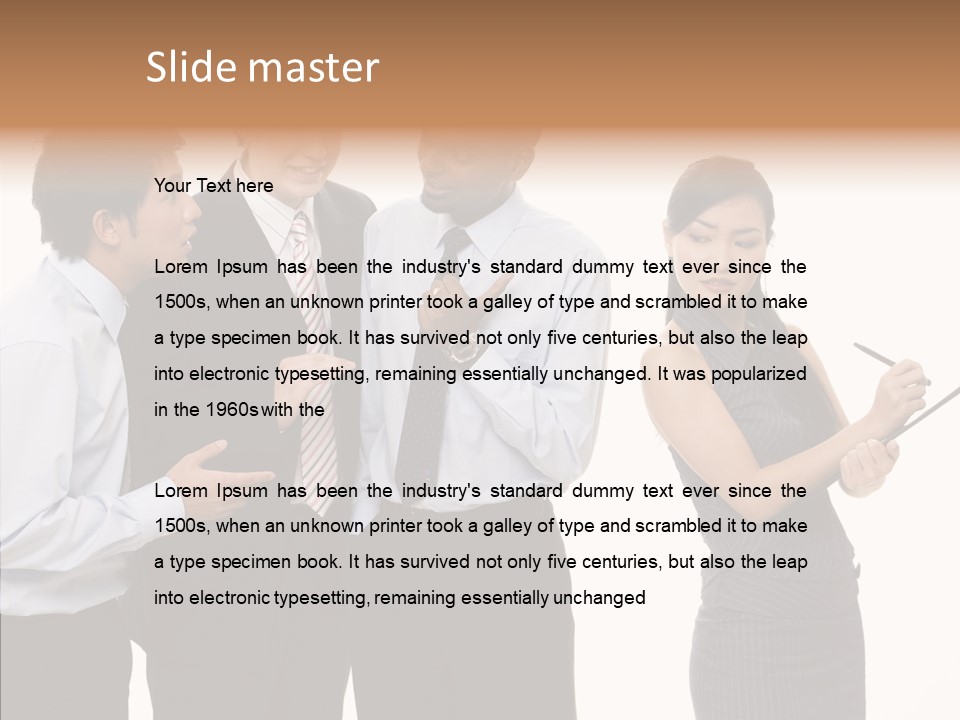 Female White Background PowerPoint Template