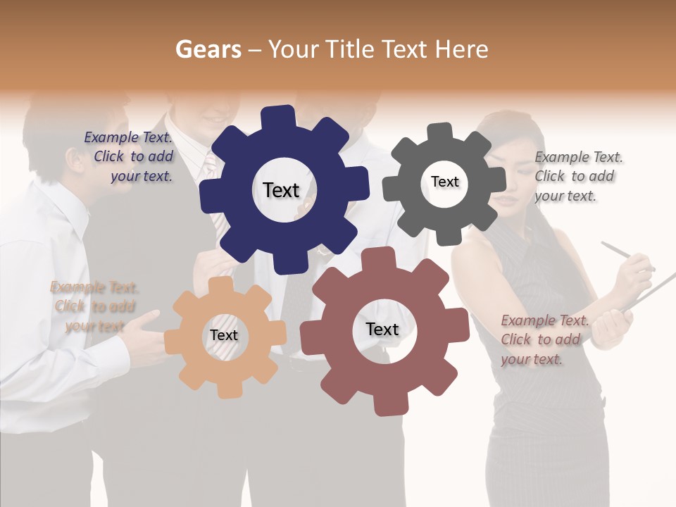 Female White Background PowerPoint Template