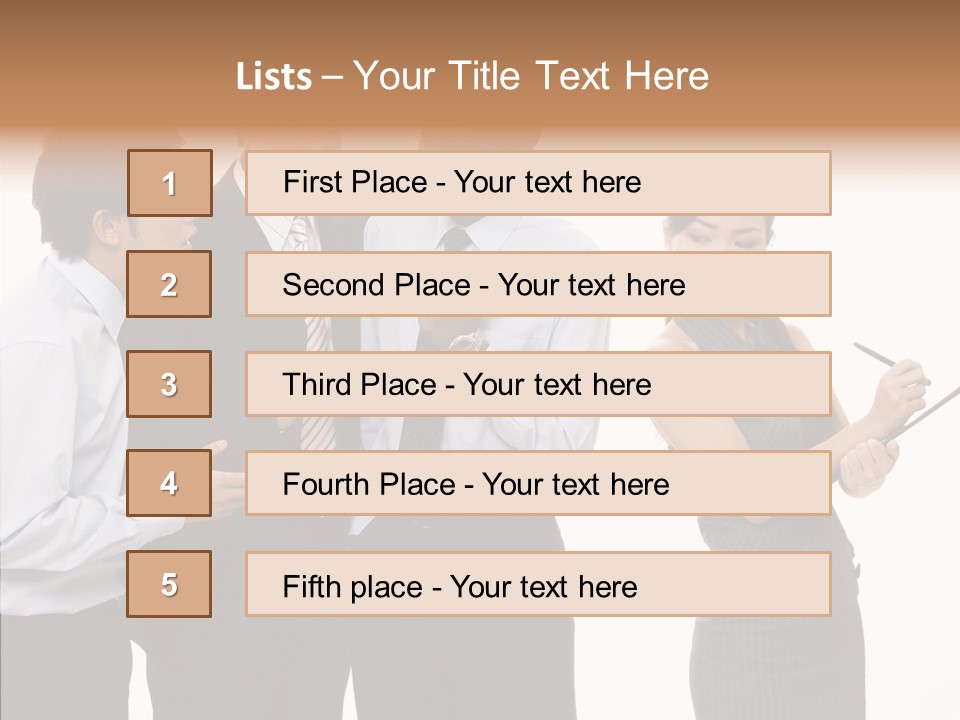 Female White Background PowerPoint Template