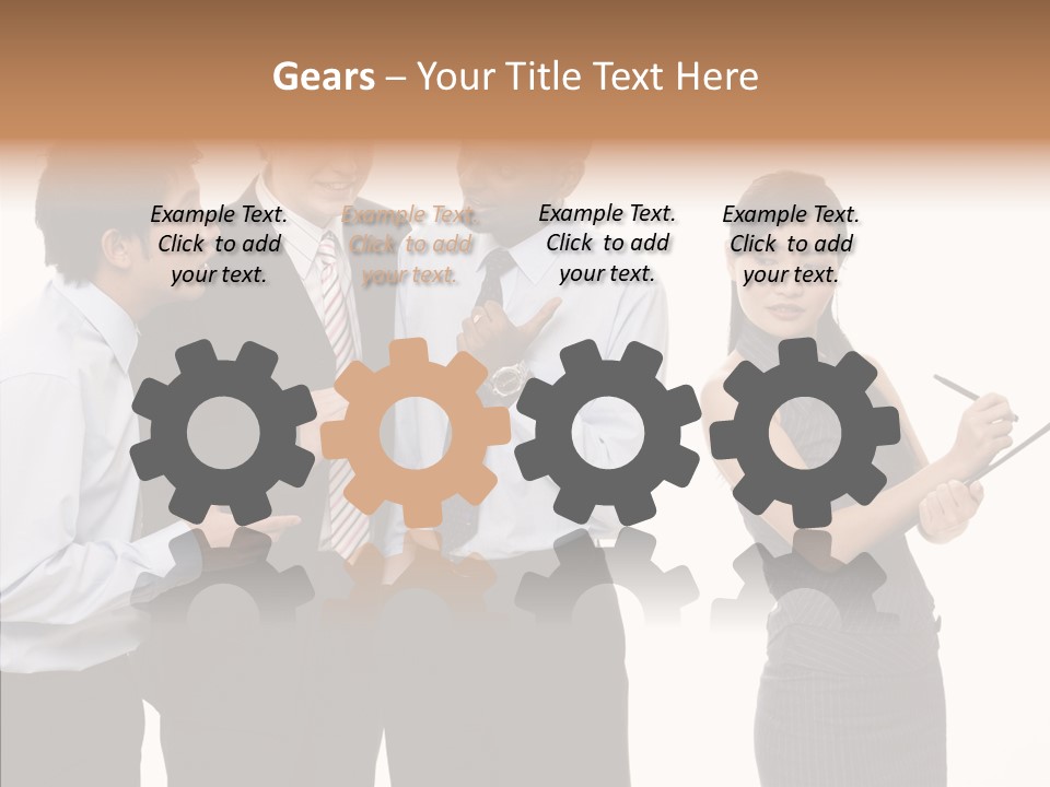 Female White Background PowerPoint Template