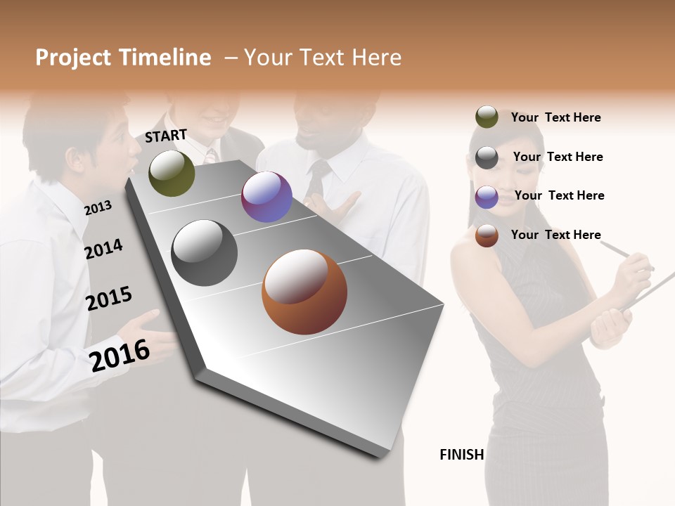 Female White Background PowerPoint Template