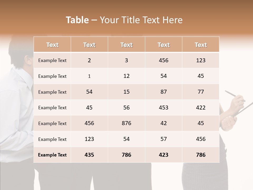 Female White Background PowerPoint Template