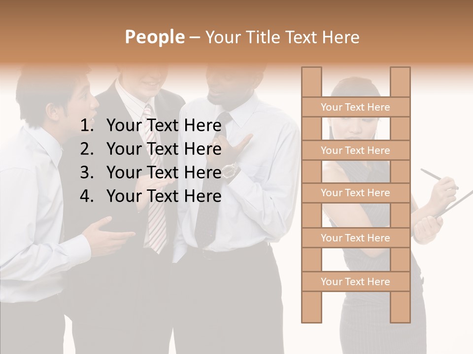 Female White Background PowerPoint Template