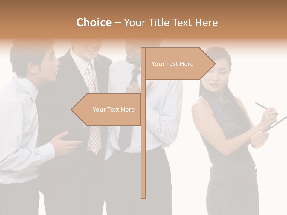 Female White Background PowerPoint Template